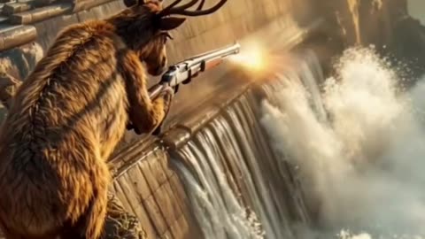 Antelope saved animals life ♥️ || Intellitoon || Viral || Ai Video || Animation