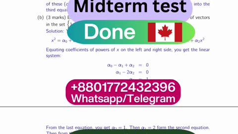 Student Work (Midterm Test) | MATH 3213 Macroeconomic Theory II | University of New Brunswick