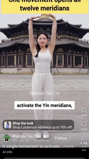 Activating meridians, getting younger