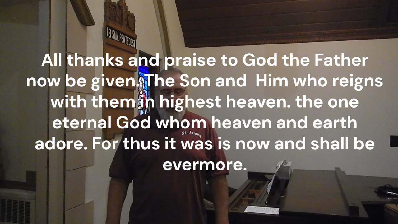 Worship for 19th Sun. aft. Pentecost