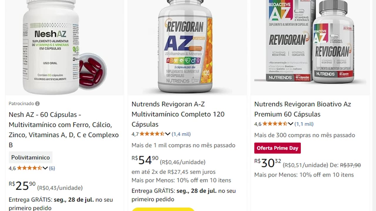 Nutrends Revigoran A-Z Multivitamínico Completo 120 az