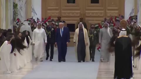 POTUS arrives in Abu Dhabi for the official Emirati State Visit