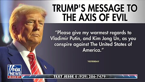Jesse Watters 🚨 Don't Test Trump 🐺