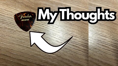 Fender Classic Celluloid Guitar Picks 346 - What I Like and Don't...