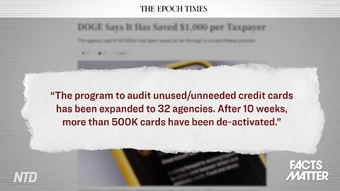 Doged - 500K Credit Cards Deactivated - Woke Slush Funds End