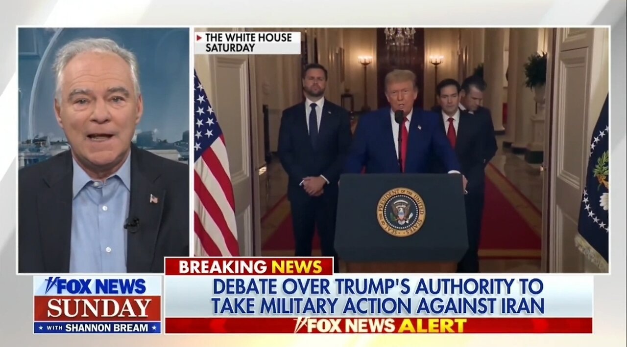 Sen Tim Kaine: The Framers Intended For Congress To Vote On Iran Strikes