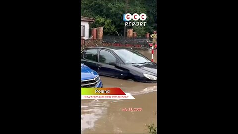 #Poland #flood #Elbląg #rainstorm #urbanflooding #destruction #anomaly #weather #climatechange