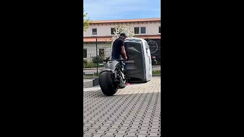 Motor bike parking pod