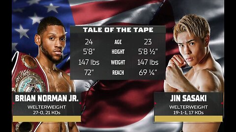Brian Norman Jr. vs Jin Sasaki - Jun 19 2025 - Ota City General Gymnasium, Tokyo