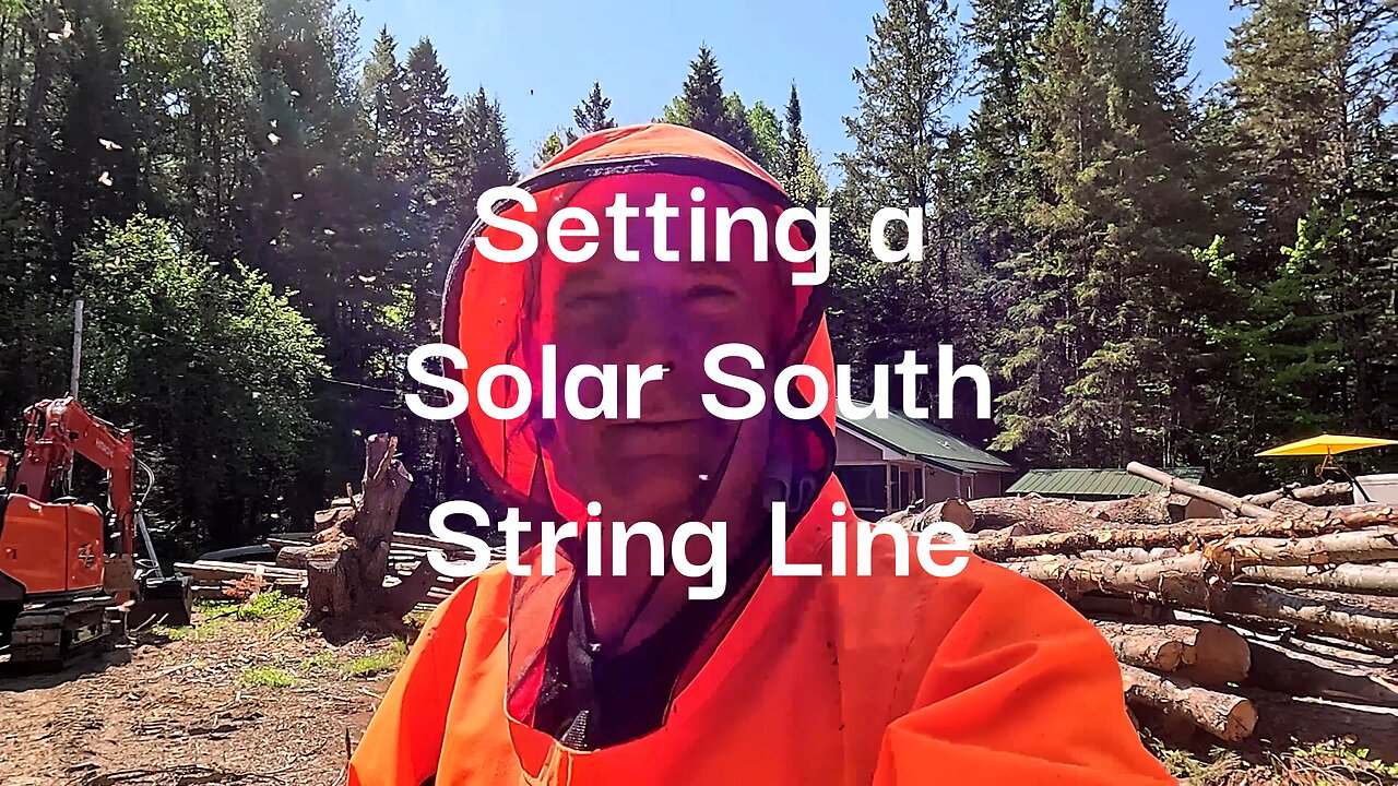 Solar South String Line for House & Greenhouse Layout