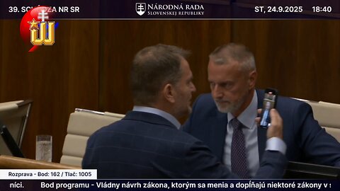 Matovič znova znemožnil rokovanie NR SR | 24.9.2025