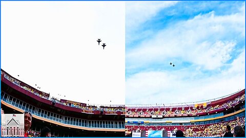 F-16s Flyover U.S. Men's National Team Soccer Game in Washington DC