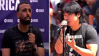Myron Obliterates Asian Simp on College Campus!