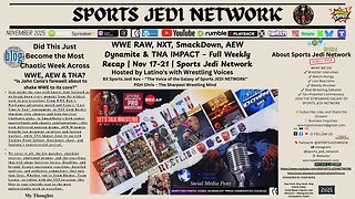 WWE RAW, NXT GOLD RUSH, SmackDown, AEW Dynamite & TNA IMPACT – Full Weekly Recap | Nov 17–21 |