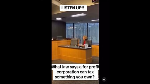 What Law States A For Profit Corporation Can Tax Something You own?!💣🔥
