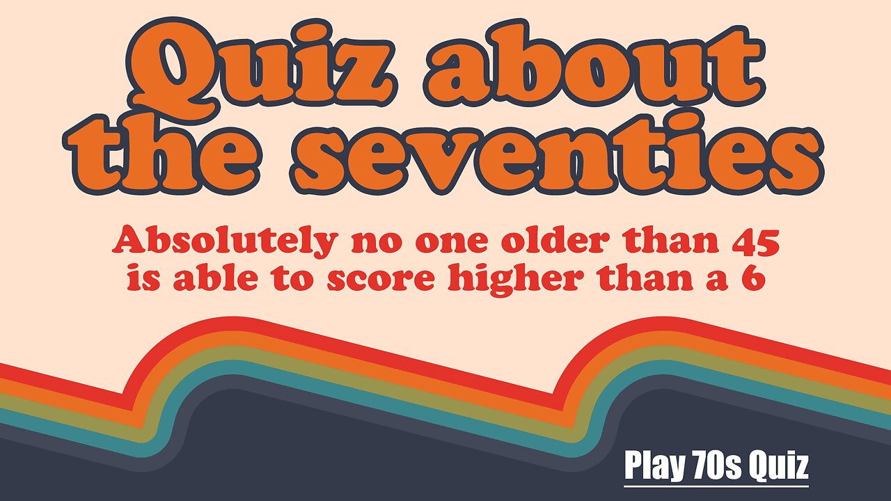 Quiz About The Seventies