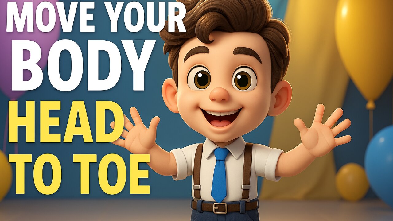 Move Your Body Head to Toe | Kids Can’t Stop Dancing to This Fun 3D Song | ABC Sing & Play