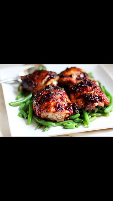 Chicken thighs in the best marinade, grilled