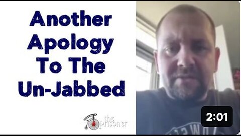 "Another Apology Issued to Those Unvaccinated"