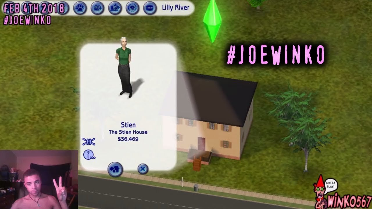 Lilly's Lonely Days - Sims 2 Live Stream (Feb 4th 2018) - Joe Winko