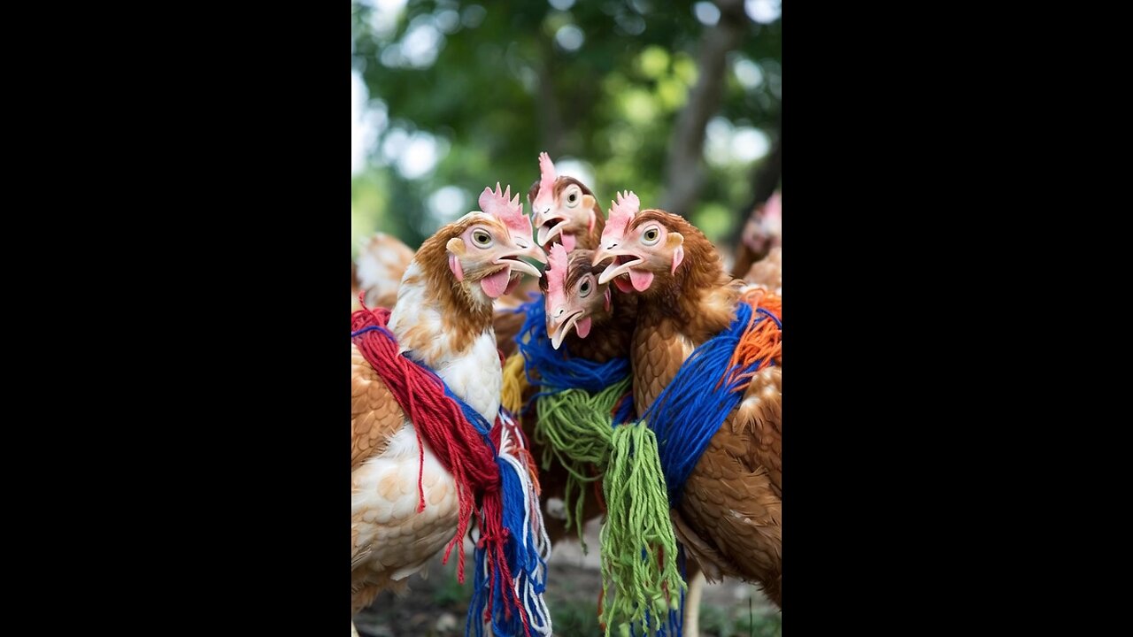 Hens Rock a Funny Banana Shake! 🐔🍌✨