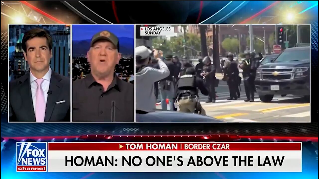 Tom Homan On LA: " We're Not Going Anywhere"