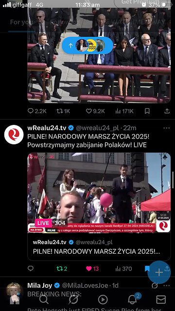 In Poland today March Pro Life after doctor killed as abortion 9 m old unborn baby