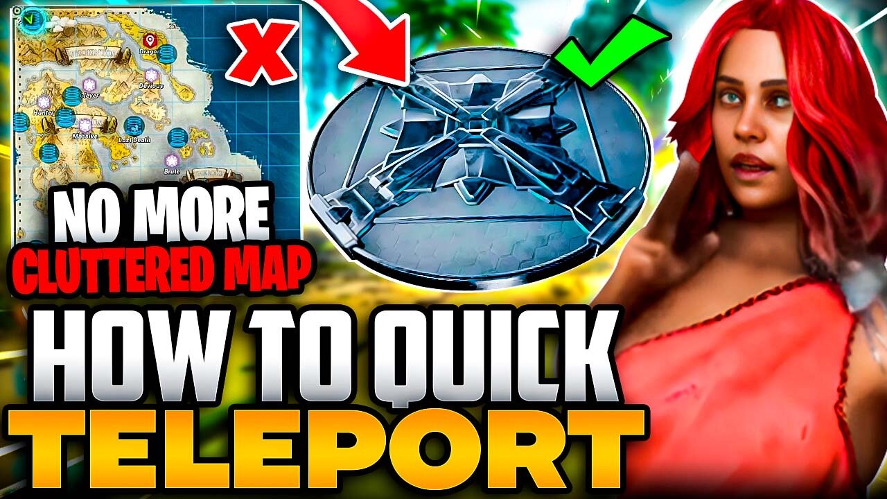 How To Quick Teleport: No More Cluttered Map | Ark ASA Tutorial