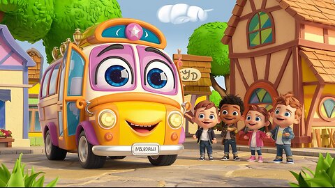 Wheels on the bus|Nursery rhymes|Toodlers vedio|#bus|#poem|#kidssongs|#cartoon|#car|#kids