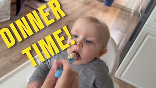 Baby Kayla Enjoys Dinner Time | Cute Baby Eating Video (Daily Vlog)