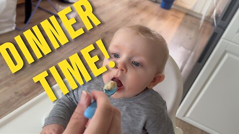 Baby Kayla Enjoys Dinner Time | Cute Baby Eating Video (Daily Vlog)