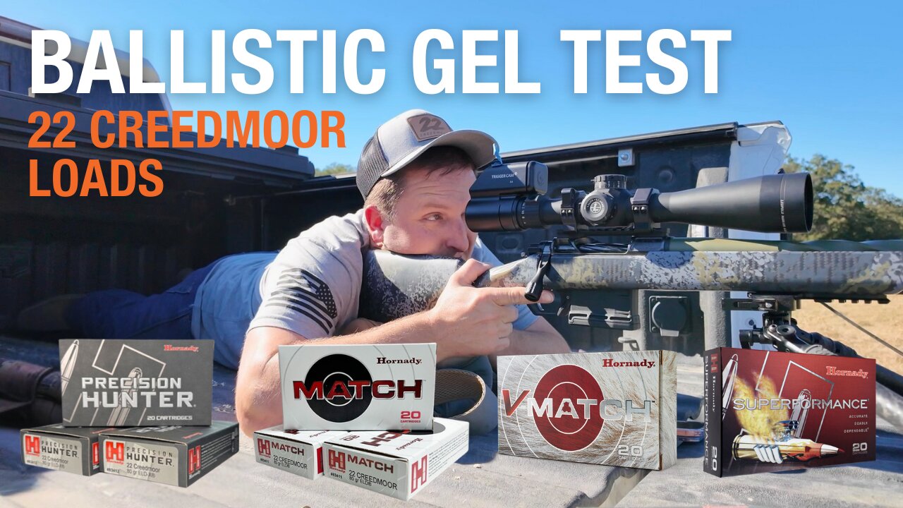 Finding the Most DEVASTATING 22 Creedmoor Load Using Ballistic Gel