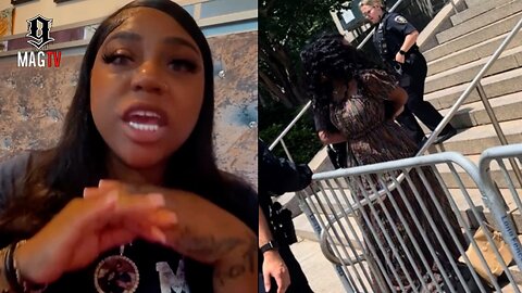 "F*ck Ya'll Bishes" Jazmin Dior Claps Trollls After Confronting Remy Ma Outside Courthouse!