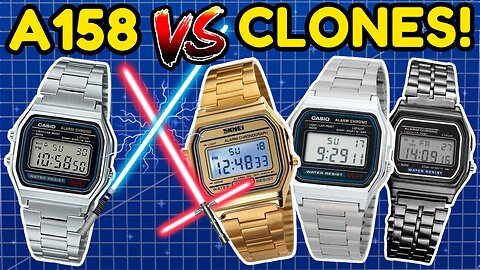 ⚔ Casio A158W vs SKMEI 1123 👥 ATTACK of the CLONES #3! ✨