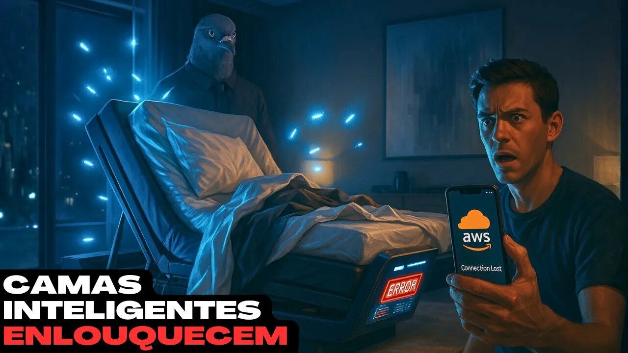 📰AWS cai e camas inteligentes enlouquecem: O pesadelo high-tech!