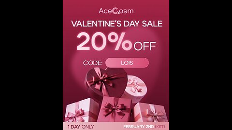 1 day Sale ACECOSM discount code LOIS save ❤️❤️❤️