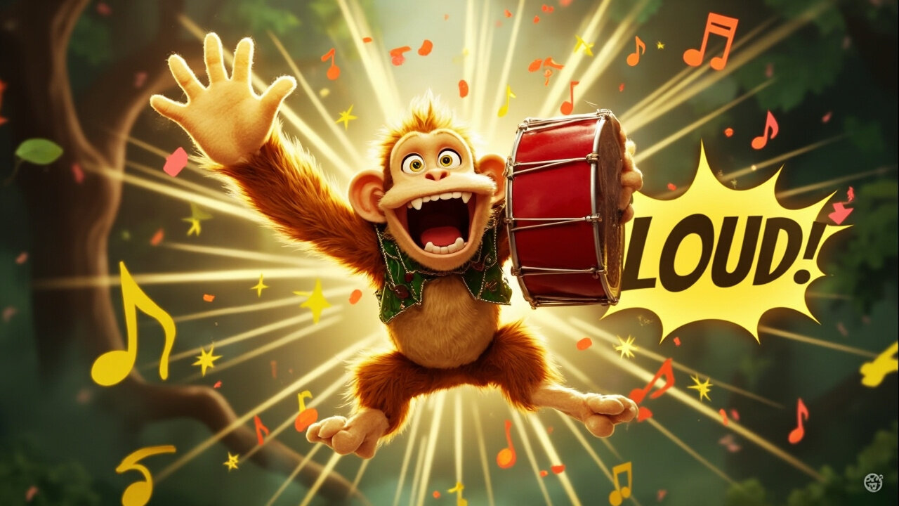 Monkey Makes It Loud 🎵 | PopSoar Kids Song About Speaking Up & Making Joyful Noise!