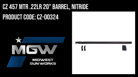 CZ 457 MTR .22LR 20" Barrel, Nitride - CZ-00324
