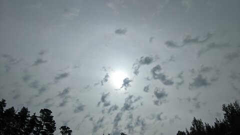 22.7.2025: Sun halo, weird clouds