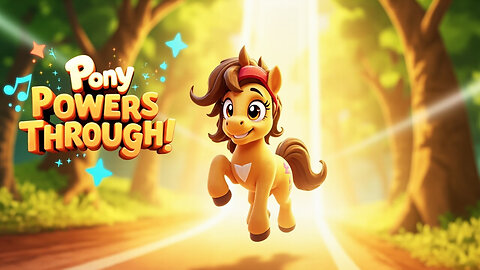 Pony Powers Through 🐴💪 | Kids Motivational Song About Stamina & Finishing Strong | PopSoar