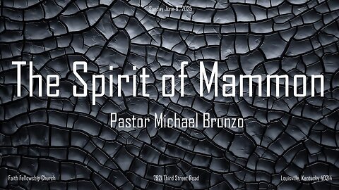 The Spirit of Mammon