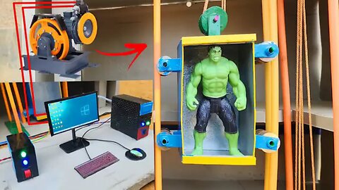 Homemade Mini Elevator System Building Model | Computerized Elevator Automation Device | Science