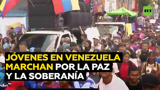 En Venezuela jóvenes salen a las calles a favor del respeto a la paz y la soberanía