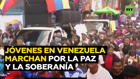 En Venezuela jóvenes salen a las calles a favor del respeto a la paz y la soberanía