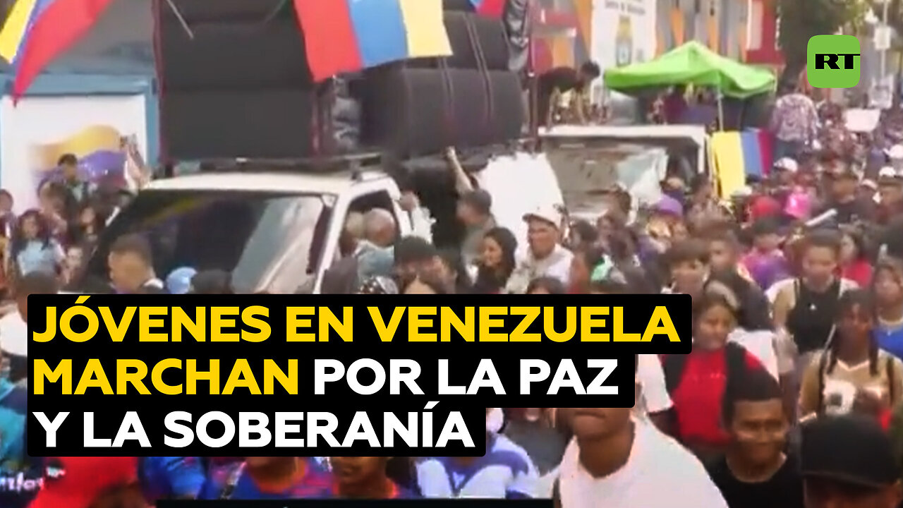 En Venezuela jóvenes salen a las calles a favor del respeto a la paz y la soberanía