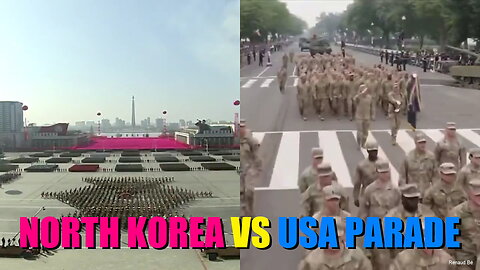 MILITARY PARADE NORTH KOREA VS USA