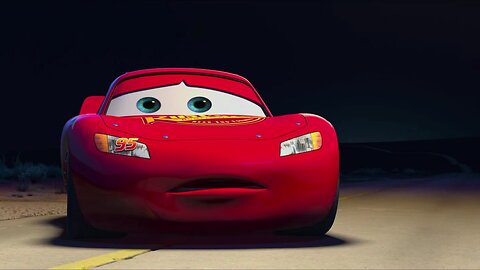 Cars Lightning Mcqueen Lost Under a Street Light