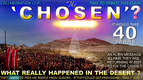 COLLABORATION CLIP: ‘CHOSEN’ - ITS NOT WHAT YOU THINK - ‘PILLAR’ UFO MESSAGE: ARRIVAL: 2027 #history
