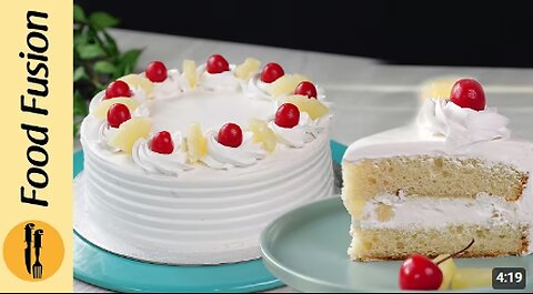 Pineapple Cake Recipe by Food Fusion