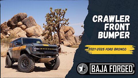 EpP01 Product Feature BAJA FORGED 2021-2025 Ford Bronco Crawler Front Bumper